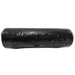 A large roll of 10" Black Metallic Mesh (XB90510-26), tightly wound and sealed in clear plastic, shown against a plain white background—perfect for seasonal decorating or as a sturdy base for wreath making.