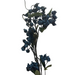The 49 Blue Berry Garland features artificial blue berries with green leaves on brown stems, beautifully displayed against a white background.