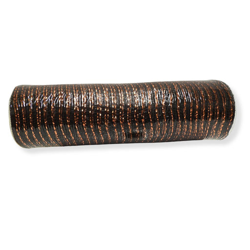 110 inch brown and copper metallic wreath mesh, 10-yard roll for wreath making, swags, garlands, fall, harvest, and rustic decorating.