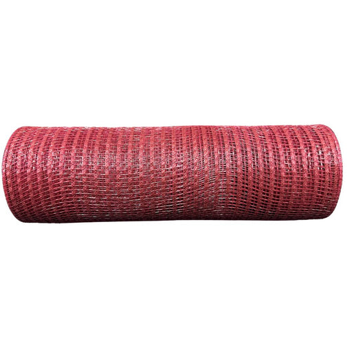 10 inch burgundy Breeze wreath mesh, 10-yard roll for wreath making, swags, garlands, Christmas, fall, Valentine's Day, and seasonal decorating.