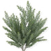 The 21 In Cedar Bush X 5 84351 features a single artificial cedar branch with 5 stems and fine needle-like leaves, showcased against a white background.