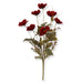 22-inch artificial red cosmos bush with realistic red blooms and mixed greenery for wreaths, centerpieces, floral arrangements, and home décor.