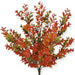 17.5-inch artificial fall boxwood bush with realistic orange, rust, and olive green foliage for wreaths, floral arrangements, and fall decorating.