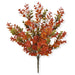 17.5-inch artificial fall boxwood bush with realistic orange, rust, and olive green foliage for wreaths, floral arrangements, and fall decorating.