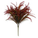22-inch artificial fern bush with 12 stems featuring realistic fern foliage in warm fall tones for wreaths, centerpieces, and seasonal floral arrangements.