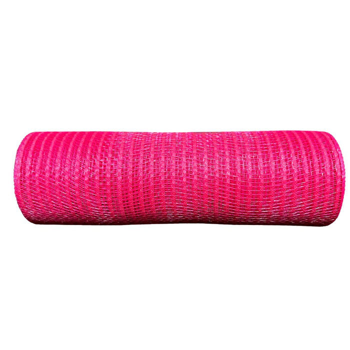 10" x 10 yards fuchsia (hot pink) breeze mesh, ideal for making mesh wreaths. Available in many other colors and styles.