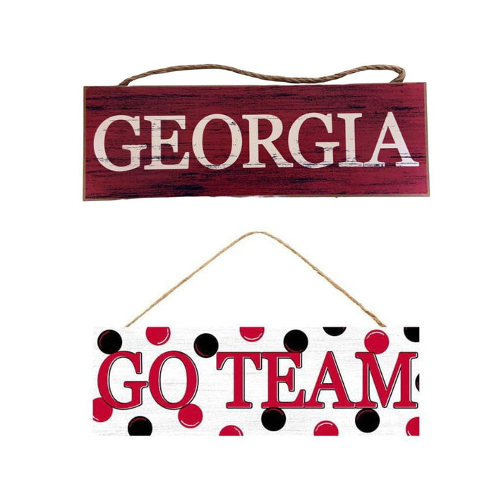 Red Black Georgia or Go Team Assorted Wall Hanging AP809899