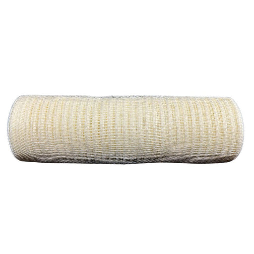 10 inch ivory Breeze wreath mesh, 10-yard roll for wreath making, swags, garlands, wedding décor, Christmas, and everyday decorating.