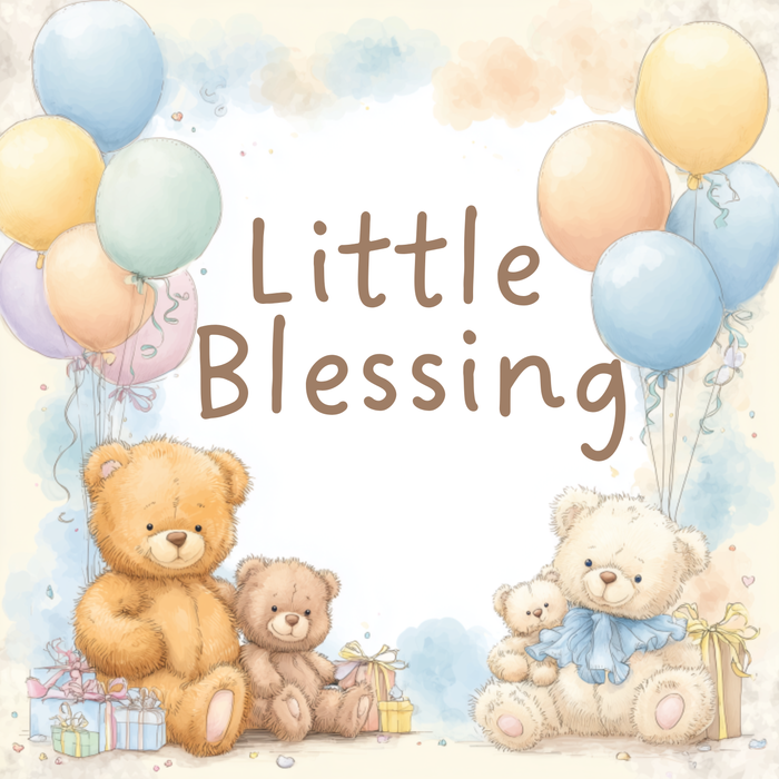Little Blessing baby metal sign 10 inch square by Trendy Tree suitable for nursery decor baby shower gift