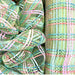 Mint pink lavender aqua plaid deco mesh 10 inch x 10 yard polypropylene mesh for wreath making and DIY crafts SKU XB264910-45