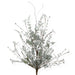 The 24" Mixed Christmas Spray Silver 63526-Silver features frosted foliage with white and silver leaves, delicate small flowers, and berries on brown stems—making it perfect as a silver holiday or Christmas spray that displays beautifully against a white background.
