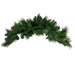 36-inch mixed pine crescent swag with full green evergreen branches arranged in a curved shape for Christmas door decorations and winter floral designs, XG781012-063.