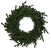 24-inch mixed soft touch evergreen wreath base with realistic artificial evergreen branches for Christmas wreath making.