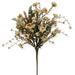 20-inch artificial beige mixed wild daisy berry spray with cream daisies, white berry clusters, wispy stems, and greenery for wreaths, floral arrangements, and home décor.