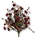 20-inch artificial burgundy mixed wild daisy berry spray with realistic daisies, berries, and greenery for wreaths, floral arrangements, and fall decorating.