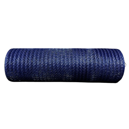 10 inch navy Breeze wreath mesh, 10-yard roll for wreath making, swags, garlands, patriotic, nautical, Christmas, and seasonal decorating.