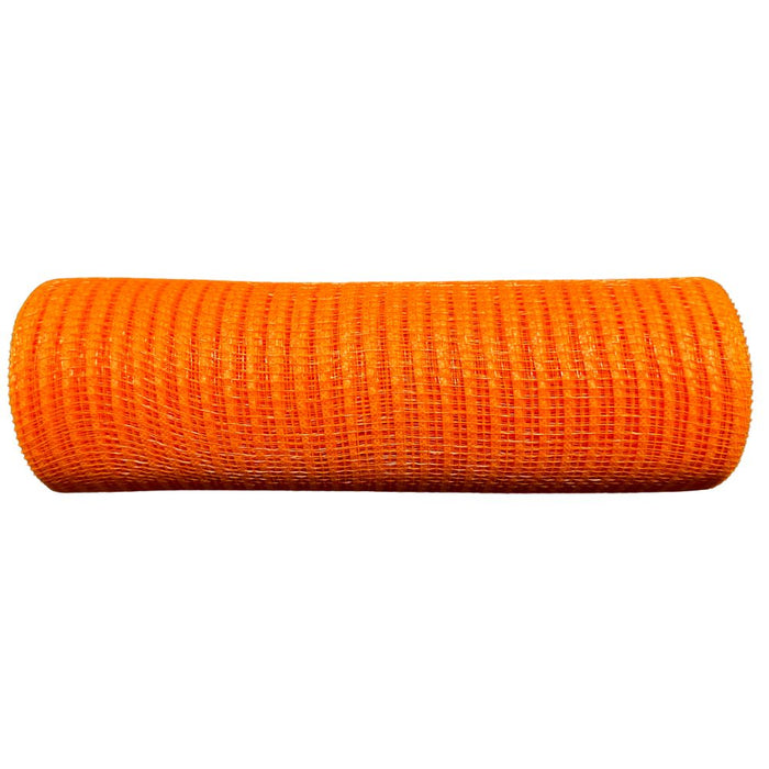 10 inch orange Breeze wreath mesh, 10-yard roll for wreath making, swags, garlands, fall decorating, Halloween, and seasonal displays.