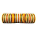10 inch striation wreath mesh in orange, moss green, brown, and ivory, 10-yard roll for wreath making, swags, garlands, fall, and harvest decorating.