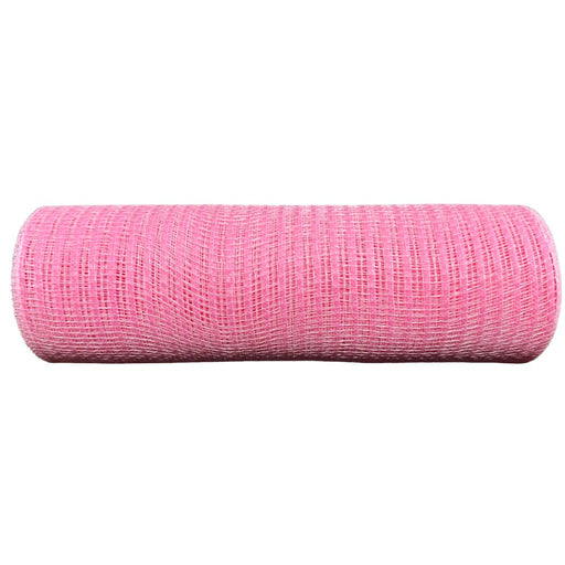 10 inch pink Breeze mesh, 10-yard roll of pink wreath mesh for wreath making, bows, spring décor, Valentine's Day, baby showers, Easter, and DIY craft projects.
