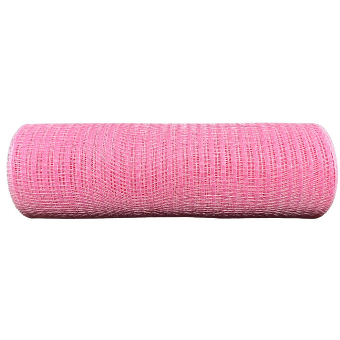 10 inch pink Breeze mesh, 10-yard roll of pink wreath mesh for wreath making, bows, spring décor, Valentine's Day, baby showers, Easter, and DIY craft projects.