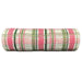 10 inch x 10 yard pink, green, white, plaid fabric mesh