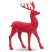 2.5" Pink Velvet Reindeer figurines from Assortment 4402407, each with antlers and facing each other, make a charming addition to your Holiday Collection or Christmas decor.