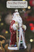 The Norwegian Santa Old World Christmas Ornament 40348 features Julenisse in a red robe with white trim, holding a golden staff and sack, with colorful details and a gold hanging loop.
