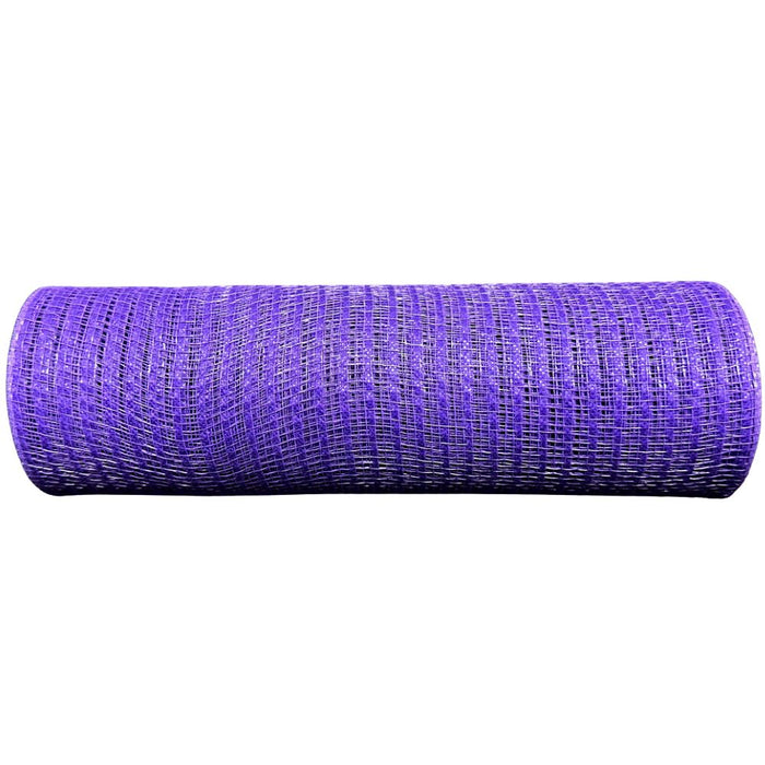 10 inch purple Breeze wreath mesh, 10-yard roll for wreath making, swags, garlands, Halloween, Mardi Gras, and seasonal decorating.