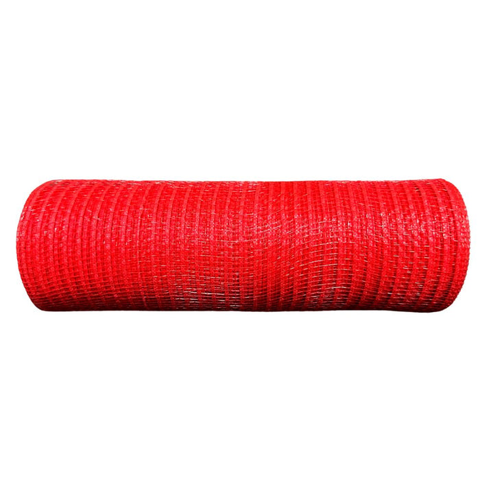 10" x 10 yards red breeze mesh, ideal for wreath making.