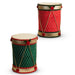Add festive charm to your Christmas decor with the 12″ Red or Green Velvet Christmas Drum (RAZ 4603582). Available in red or green velvet, each drum features elegant gold trim, bright red pom-poms, and a crisscrossed gold string pattern. Inspired by the classic RAZ Imports design, these decorative accents stand upright on a white background and bring timeless holiday cheer to any space.