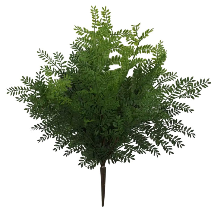 21" Soft Touch Green Alps Fern Bush, plastic, 85541-UV.