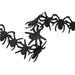 1.5 inch black Halloween Ultra Sonic Trim with spider design, non-wired 10-yard spool, SKU 6054-030-38E.