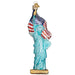 The Statue of Liberty Merck Family Old World Christmas 10181 is a glittery, hand-painted glass ornament with an American flag and gold base—ideal for adding festive, classic charm to your Christmas tree.