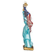 The Statue of Liberty Merck Family Old World Christmas 10181 is a glittery, hand-painted glass ornament with an American flag and gold base—ideal for adding festive, classic charm to your Christmas tree.