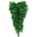 The 30" Green Tinsel Christmas Teardrop Swag 85222-GN is arranged in an upside-down V shape against a white background, creating a classic teardrop swag that’s perfect for your Christmas door decoration.