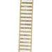 White wired ribbon with metallic gold stripes and gold wired edges, 1.5 inches wide by 5 yards, SKU 94586W-980-09D.