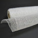 10-inch white silver metallic mesh roll with woven metallic accents, 10 yards long, ideal for wreath making, bows, floral arrangements, garlands, and seasonal decorating.