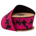 2.5 inch designer wired Halloween ribbon with witches on hot pink and black backing, 10-yard roll, SKU 9796W-175-63E.