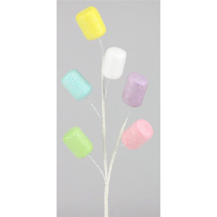 12" Glitter Marshmallow Pick