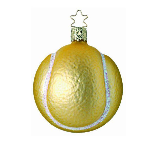 Tennis Anyone? Tennis Ball Christmas Ornament Inge-Glas of Germany 1-049-04