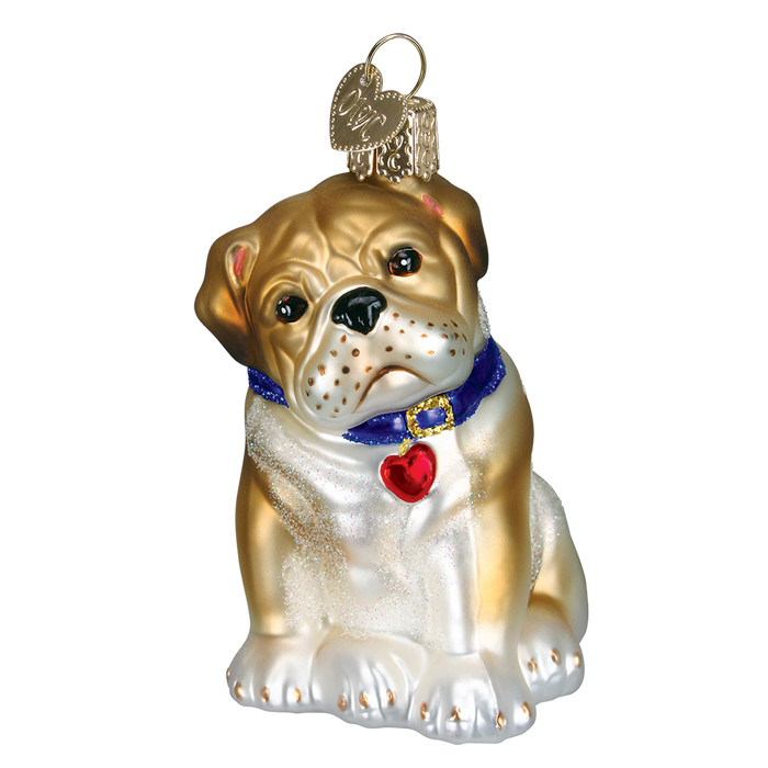 Bull Pup Ornament Old World Christmas Ornament 12136