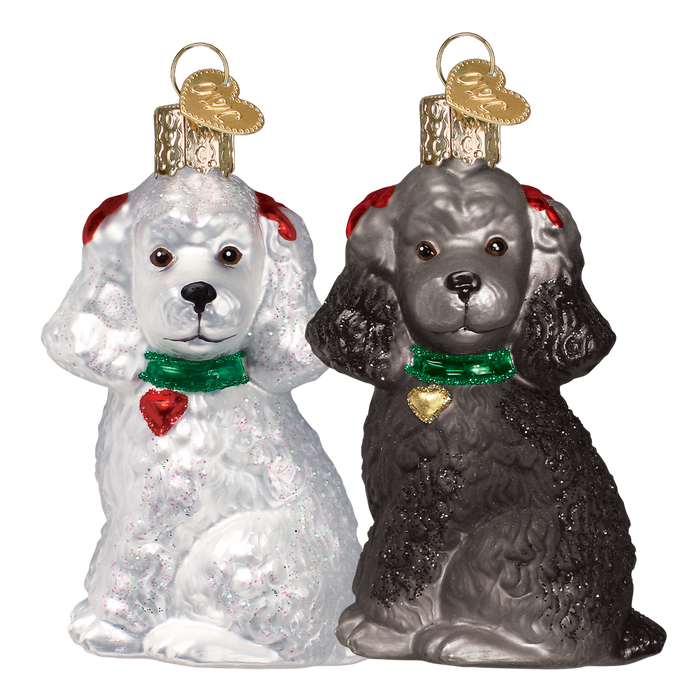 Assorted Poodle (A) Ornament Old World Christmas Ornament 12152