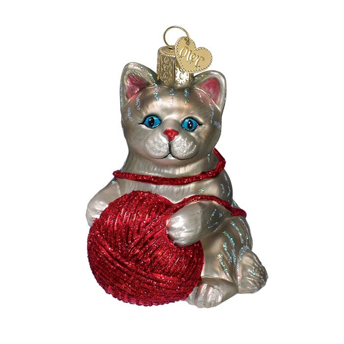 Playful Kitten 12170 Old World Christmas Ornament Assorted