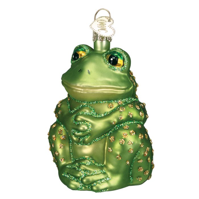 Sitting Frog Ornament Old World Christmas Ornament 12221