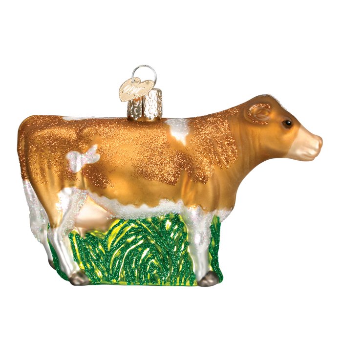 Dairy Cow 12229 Old World Christmas Ornament Assorted