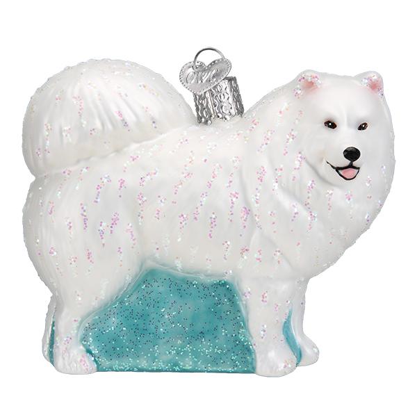 Samoyed White Dog Old World Christmas Ornament 12567