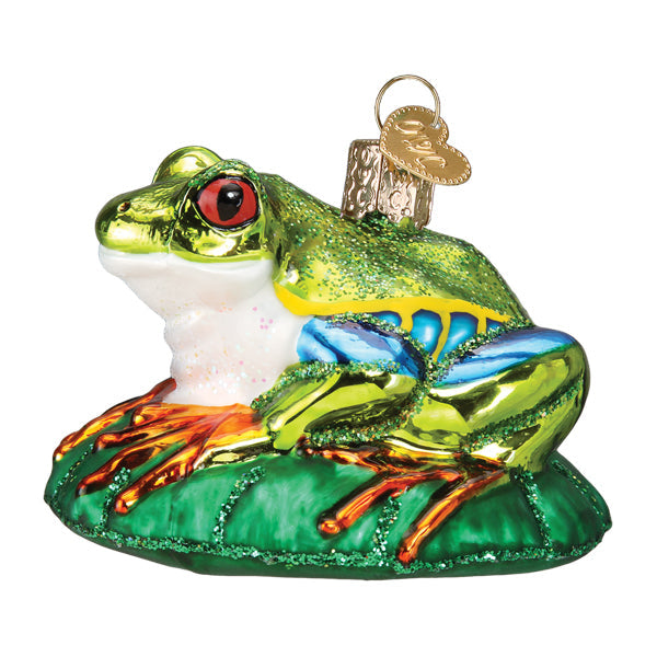 Red-eyed Tree Frog Ornament  Old World Christmas  12632