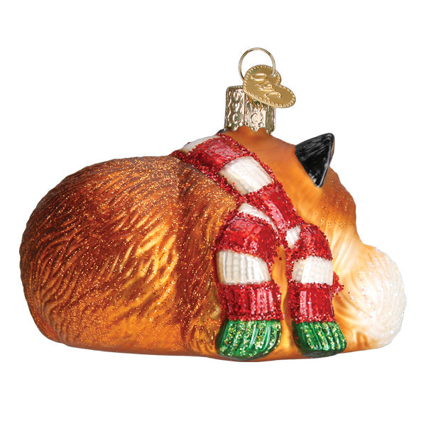 Cozy Fox Ornament  Old World Christmas  12634