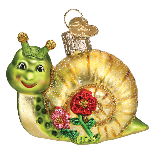 Smiley Snail Ornament  Old World Christmas  12644