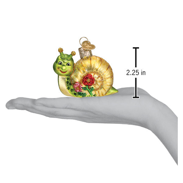 Smiley Snail Ornament  Old World Christmas  12644